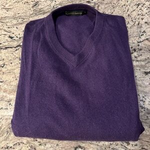 Blarney Dark Purple 100% Cashmere sweater XL